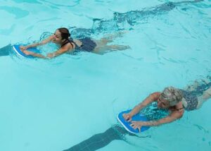 swimming in a pool as an exercise and a subset of physical activity
